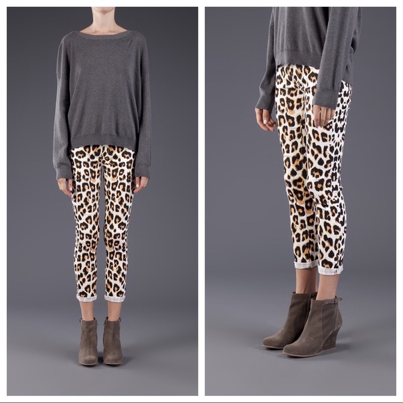 mother jeans leopard